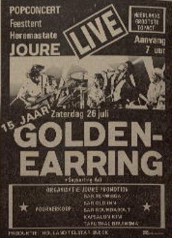 Golden Earring show announcement July 26 1980 Joure